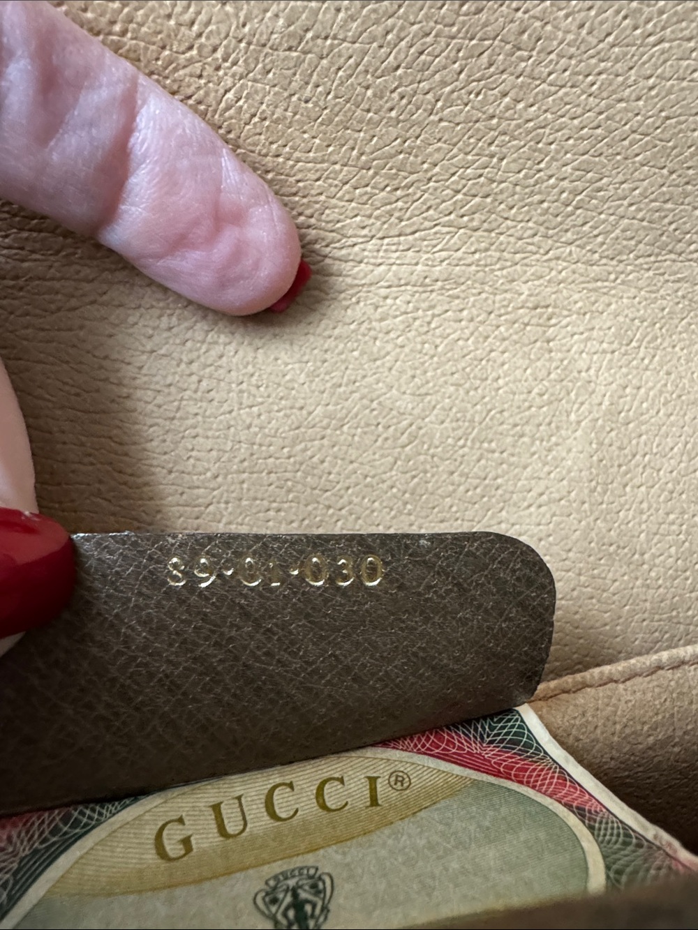 Gucci GG Supreme Sherry Line Clutch with Web Stripe Vintage EUC - Picture 11 of 12